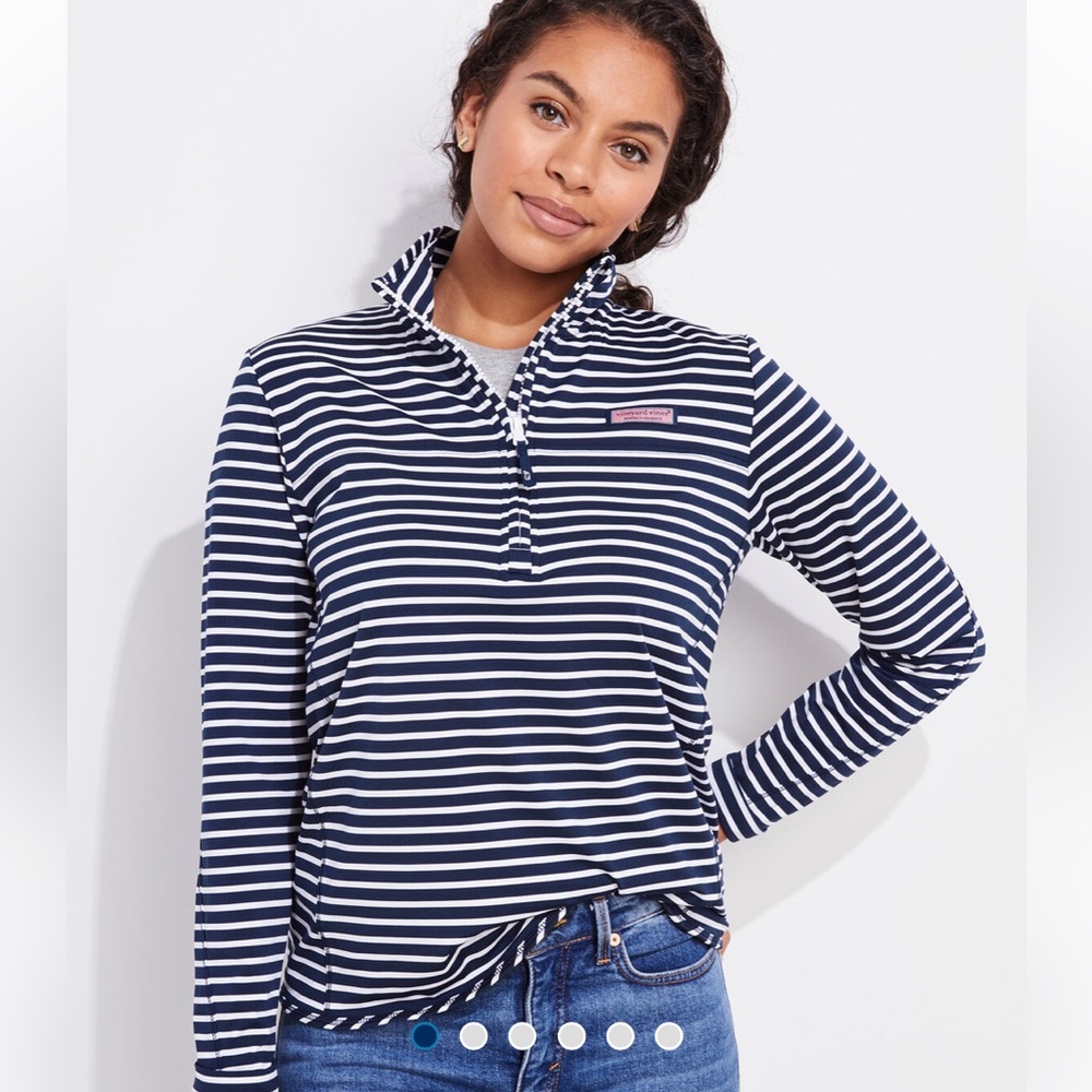 Vineyard Vines - The Shep Shirt - Blue & White - Womens Small
